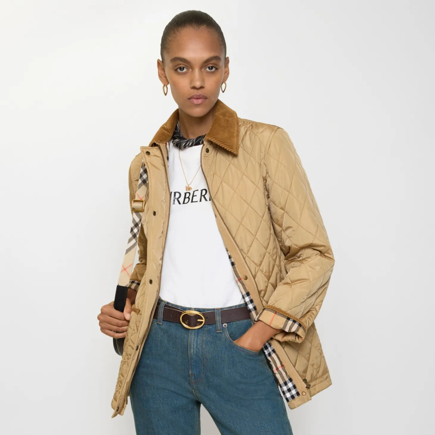 Quilted Nylon Barn Jacket