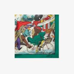 Raining Cats and Dogs Silk Scarf