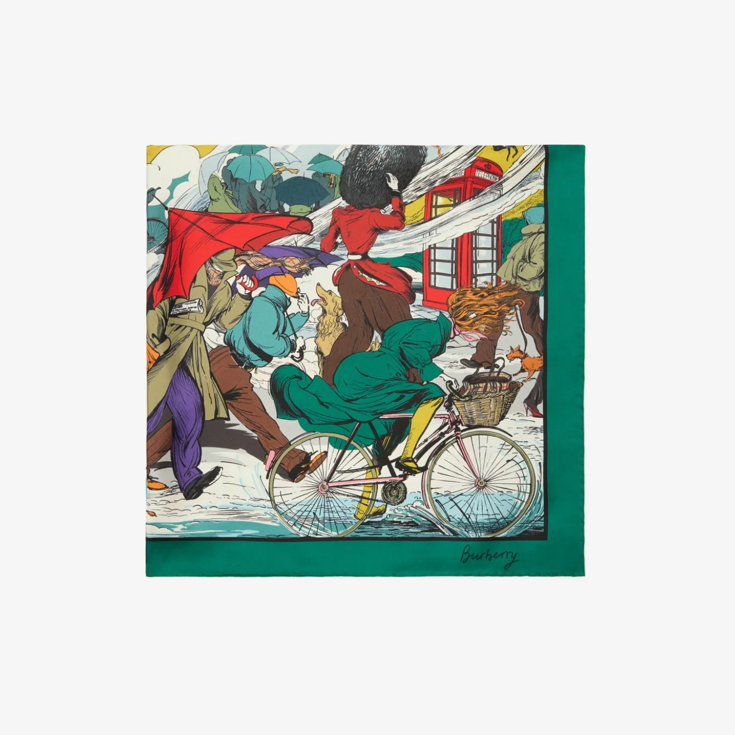 Raining Cats and Dogs Silk Scarf