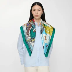 Raining Cats and Dogs Silk Scarf