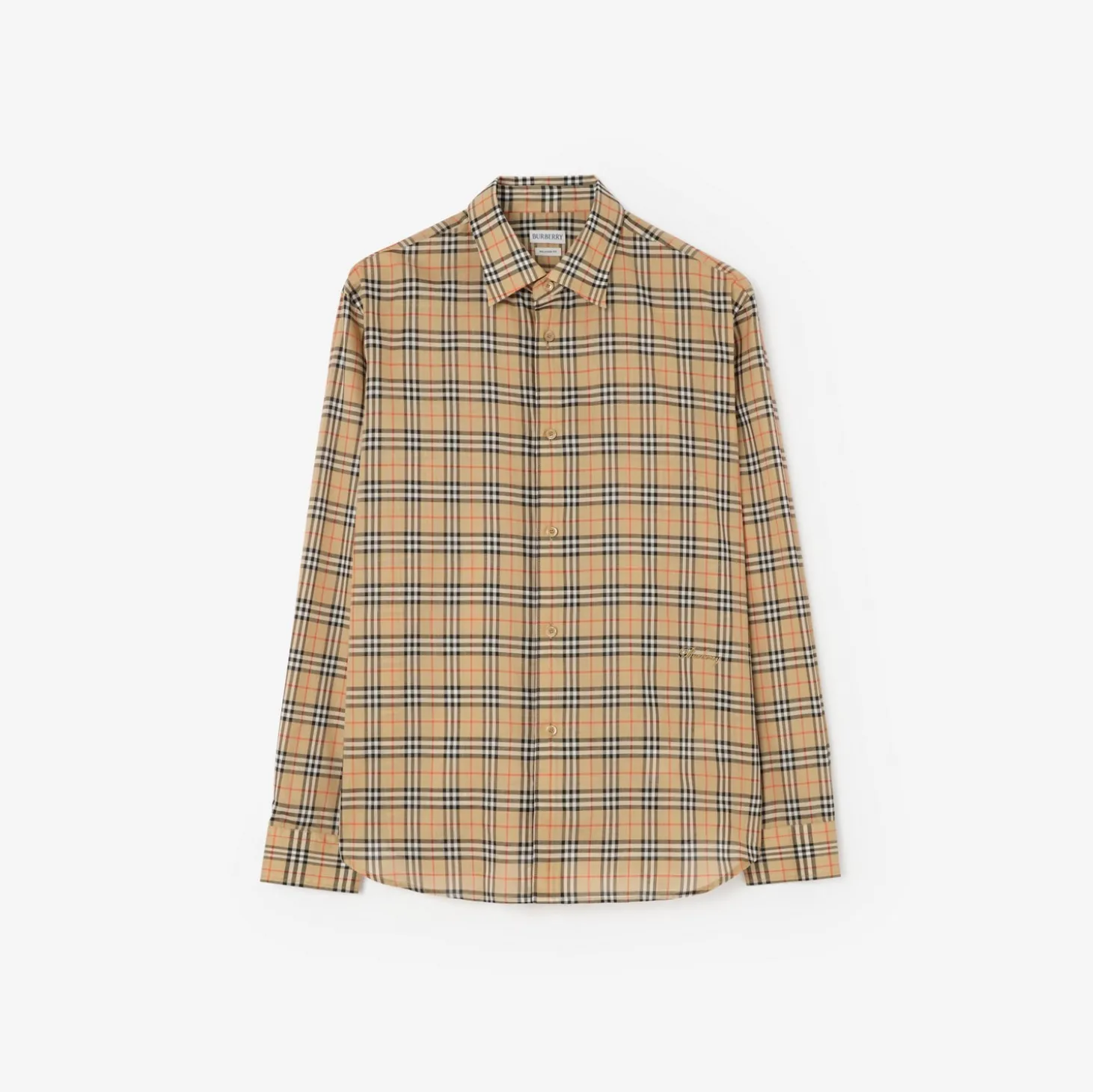 Relaxed Fit Check Cotton Shirt