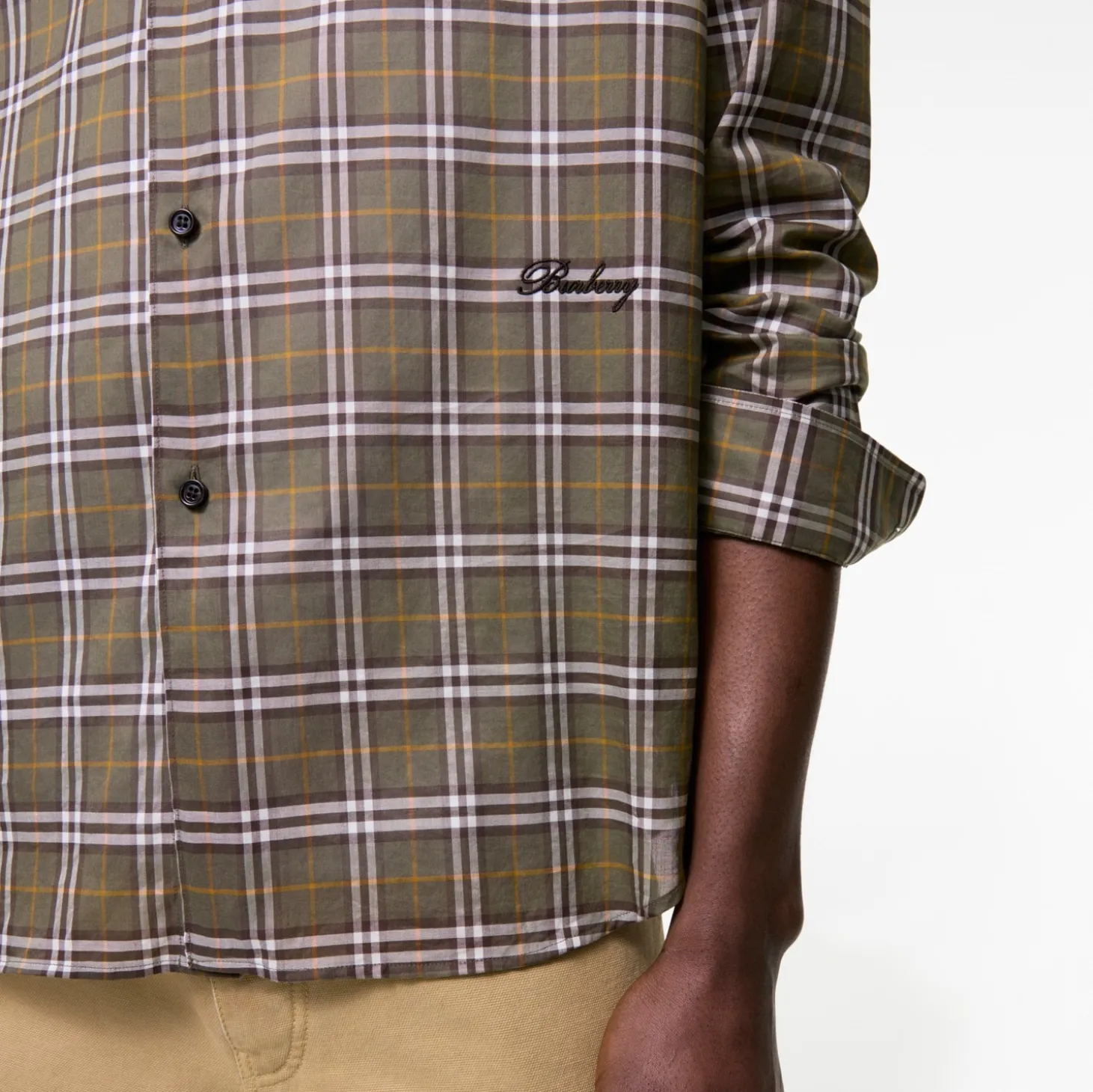 Relaxed Fit Check Cotton Shirt