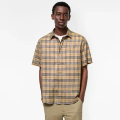 Relaxed Fit Check Cotton Shirt