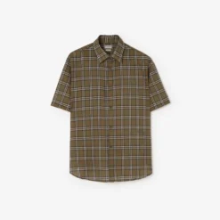 Relaxed Fit Check Cotton Shirt