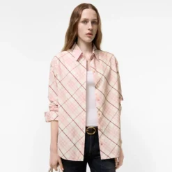 Relaxed Fit Check Cotton Shirt
