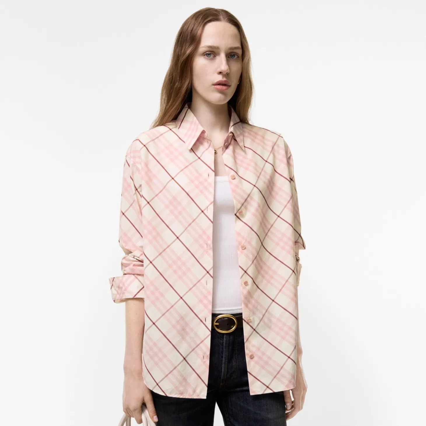 Relaxed Fit Check Cotton Shirt