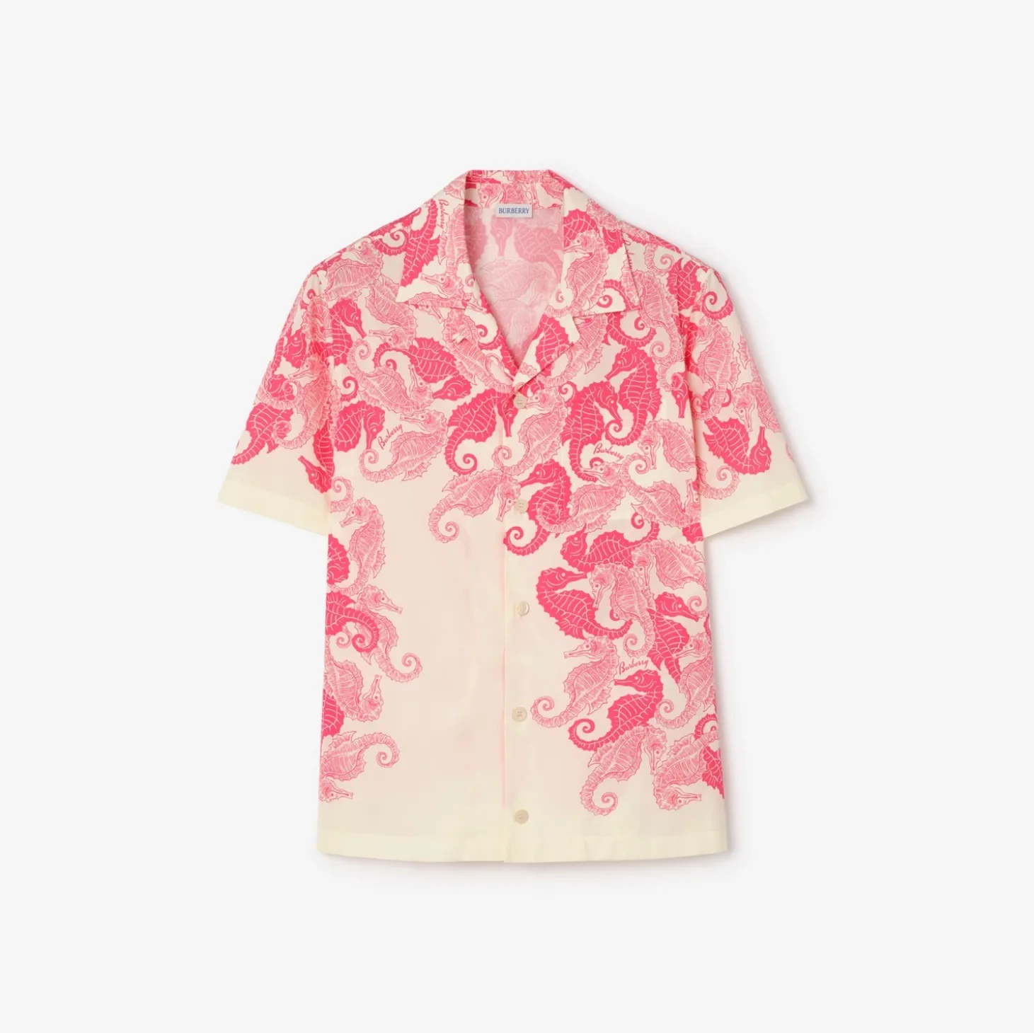 Relaxed Fit Seahorses Cotton Shirt