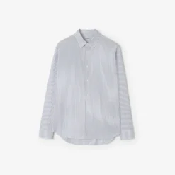 Relaxed Fit Striped Cotton Shirt