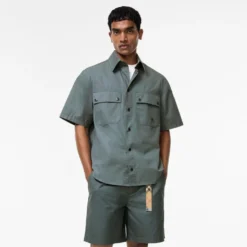 Relaxed Fit Tropical Gabardine Shirt