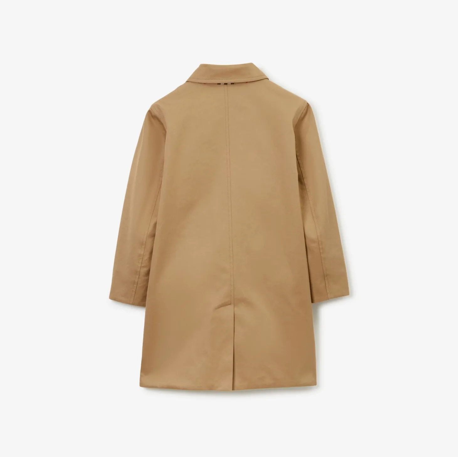 Reversible Check Gabardine Car Coat