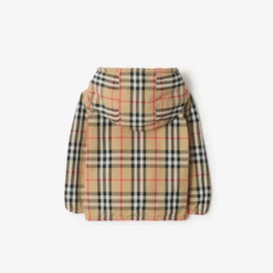 Reversible Check Hooded Jacket