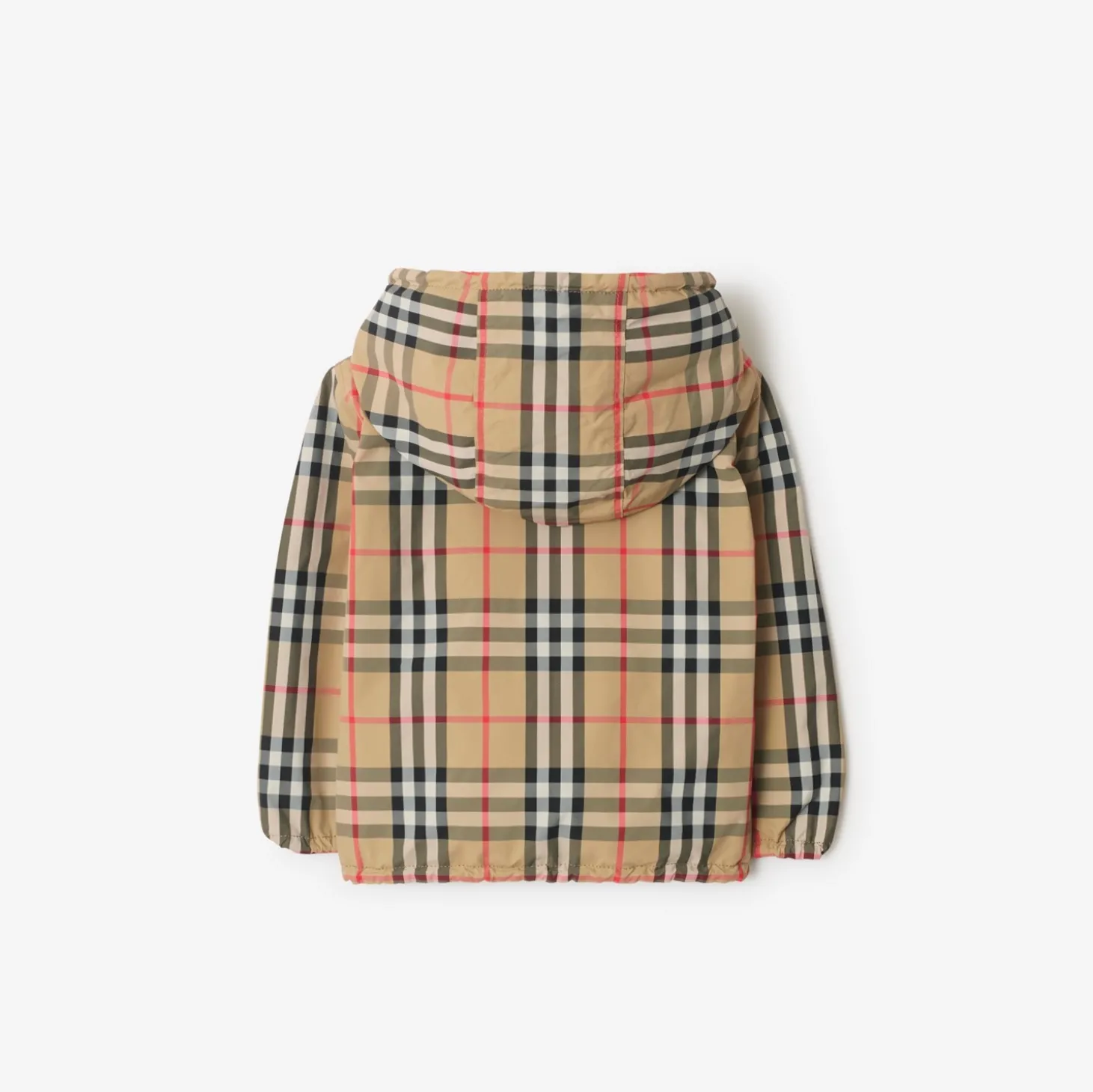 Reversible Check Hooded Jacket