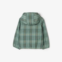 Reversible Check Hooded Jacket