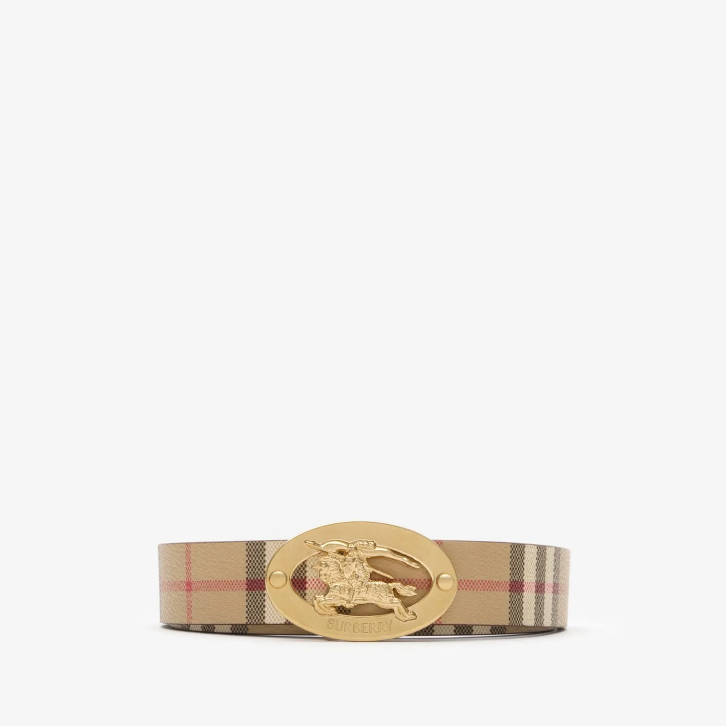Reversible Check Knight Stamp Belt