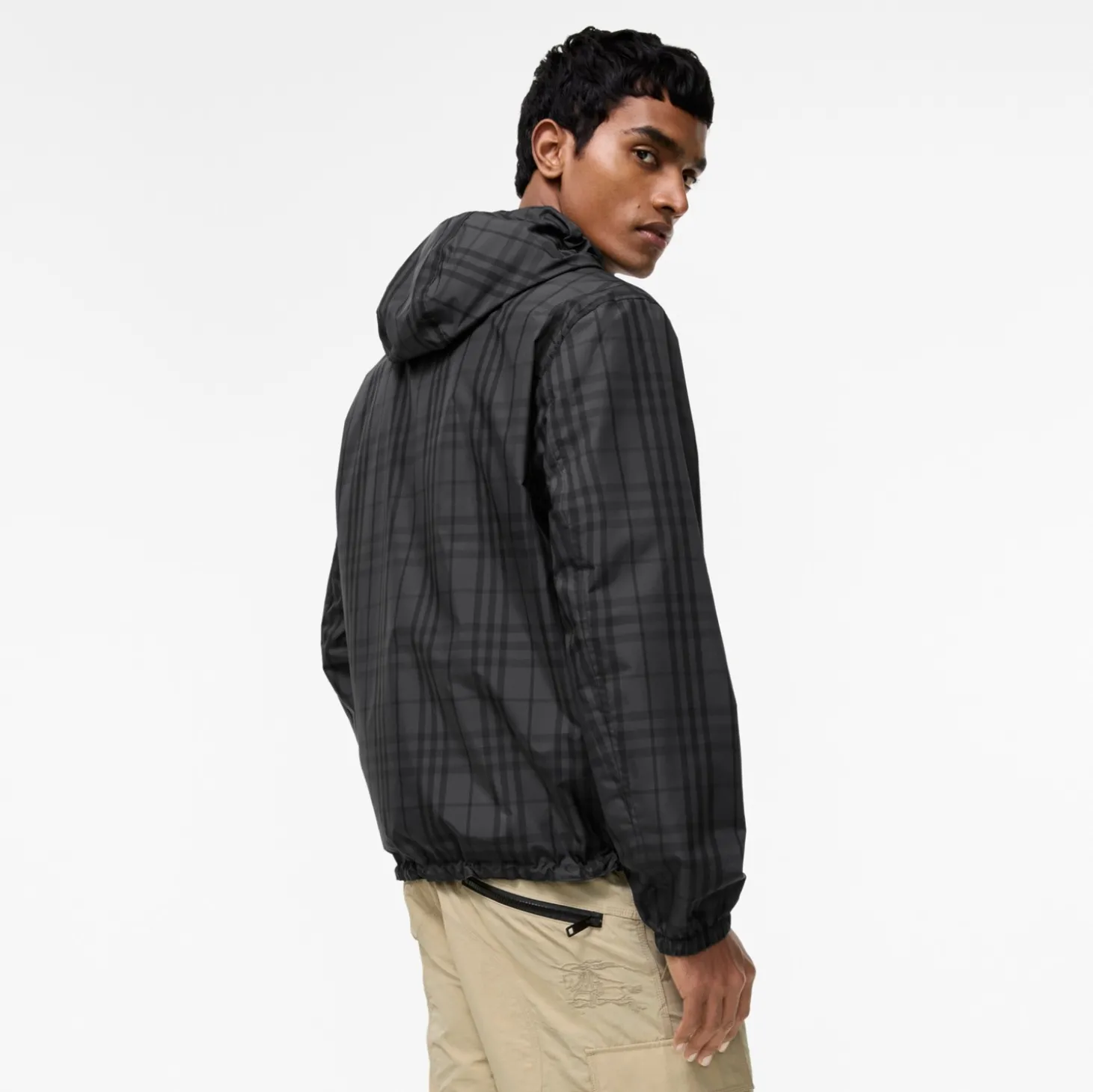 Reversible Check Newport Hooded Jacket