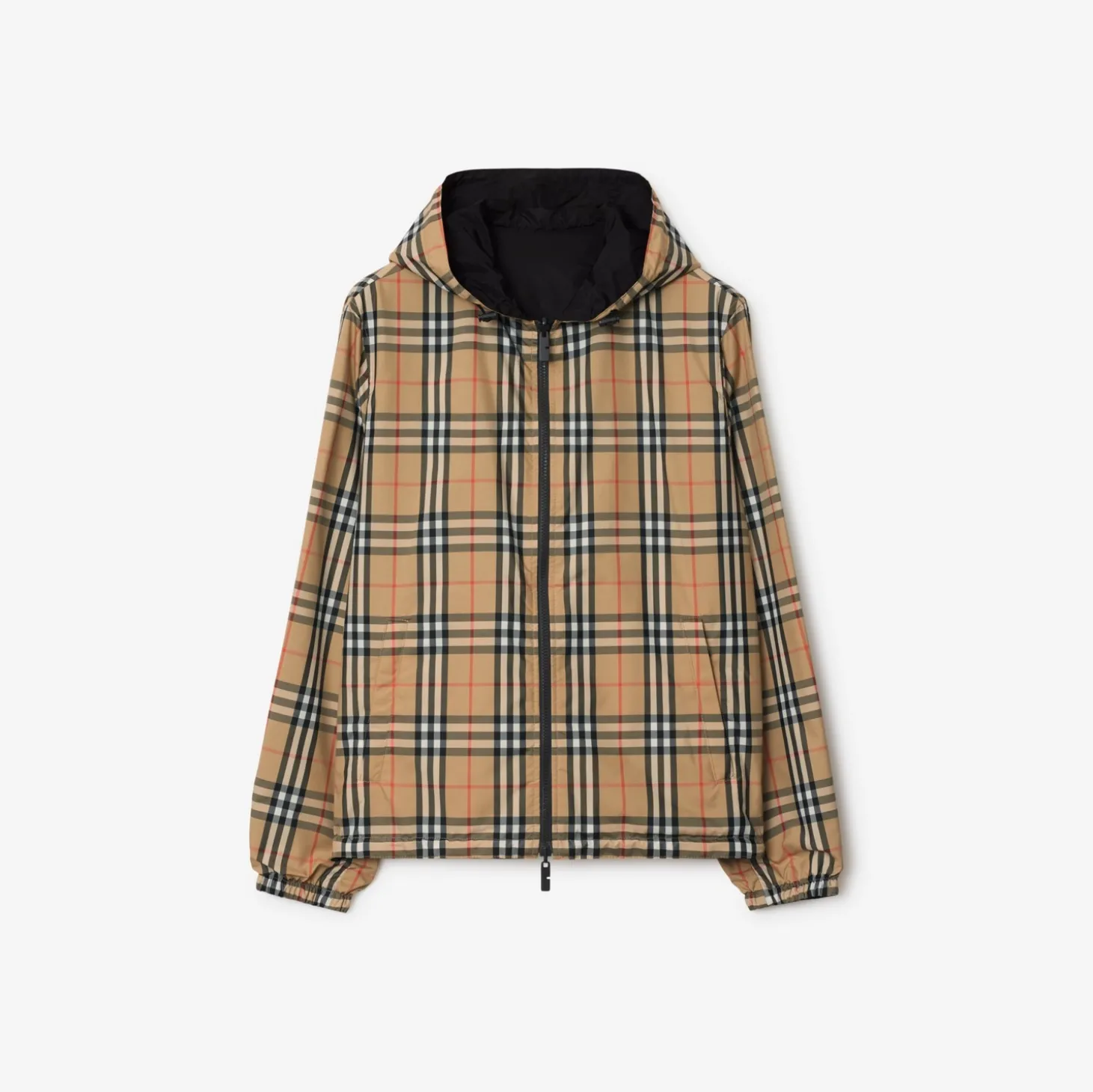 Reversible Check Newport Hooded Jacket