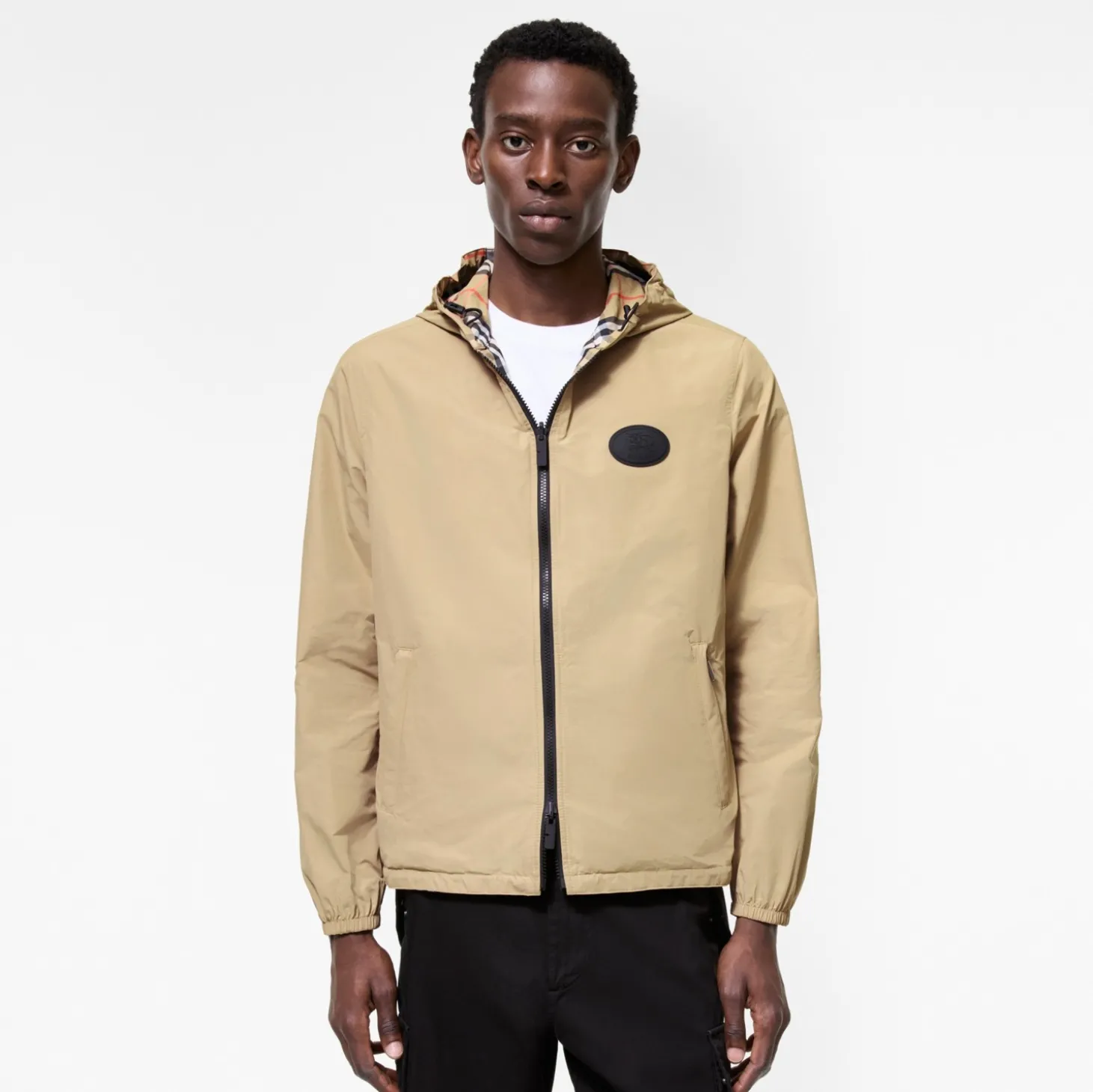 Reversible Check Newport Hooded Jacket