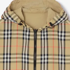 Reversible Check Newport Hooded Jacket