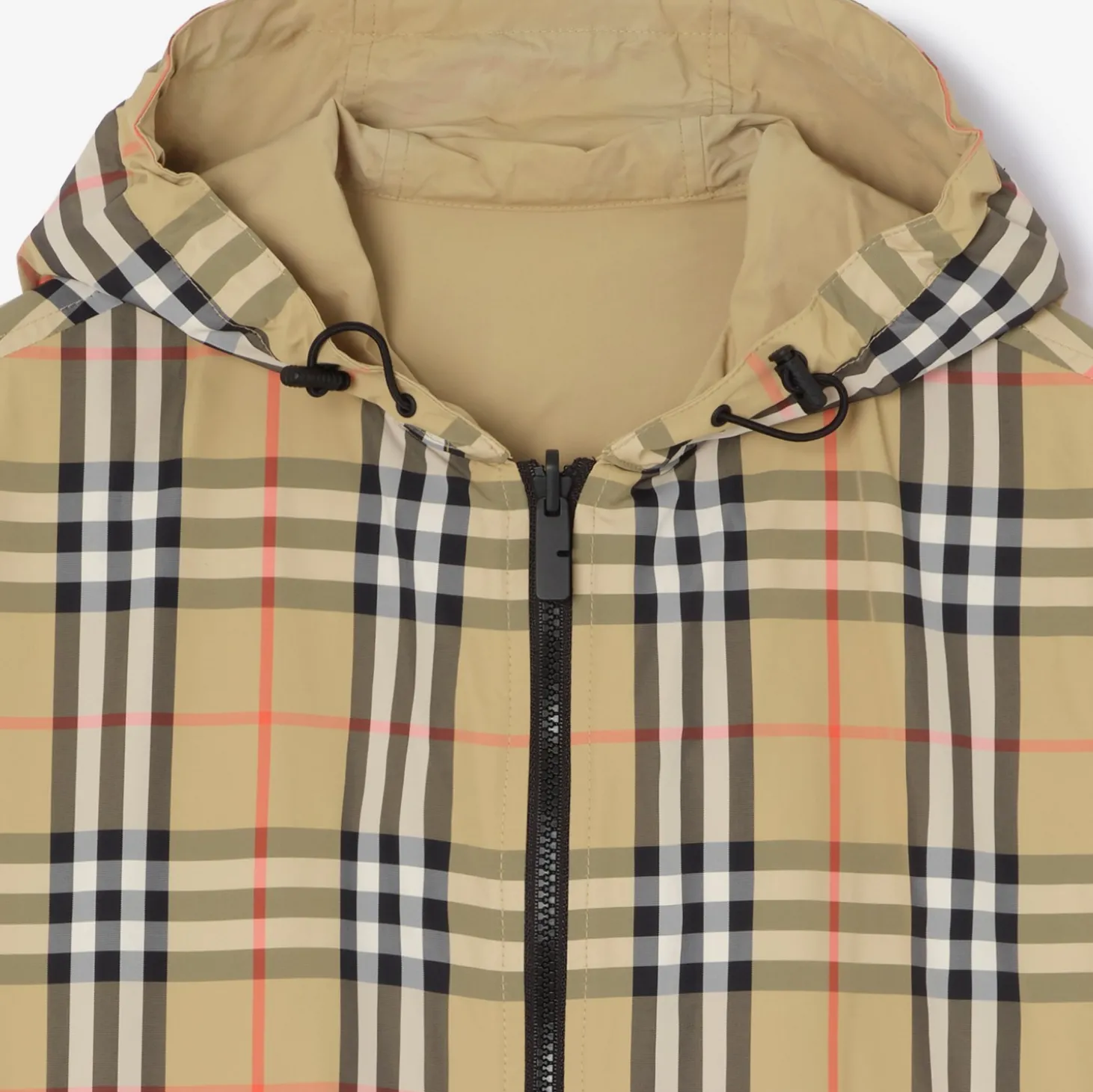 Reversible Check Newport Hooded Jacket