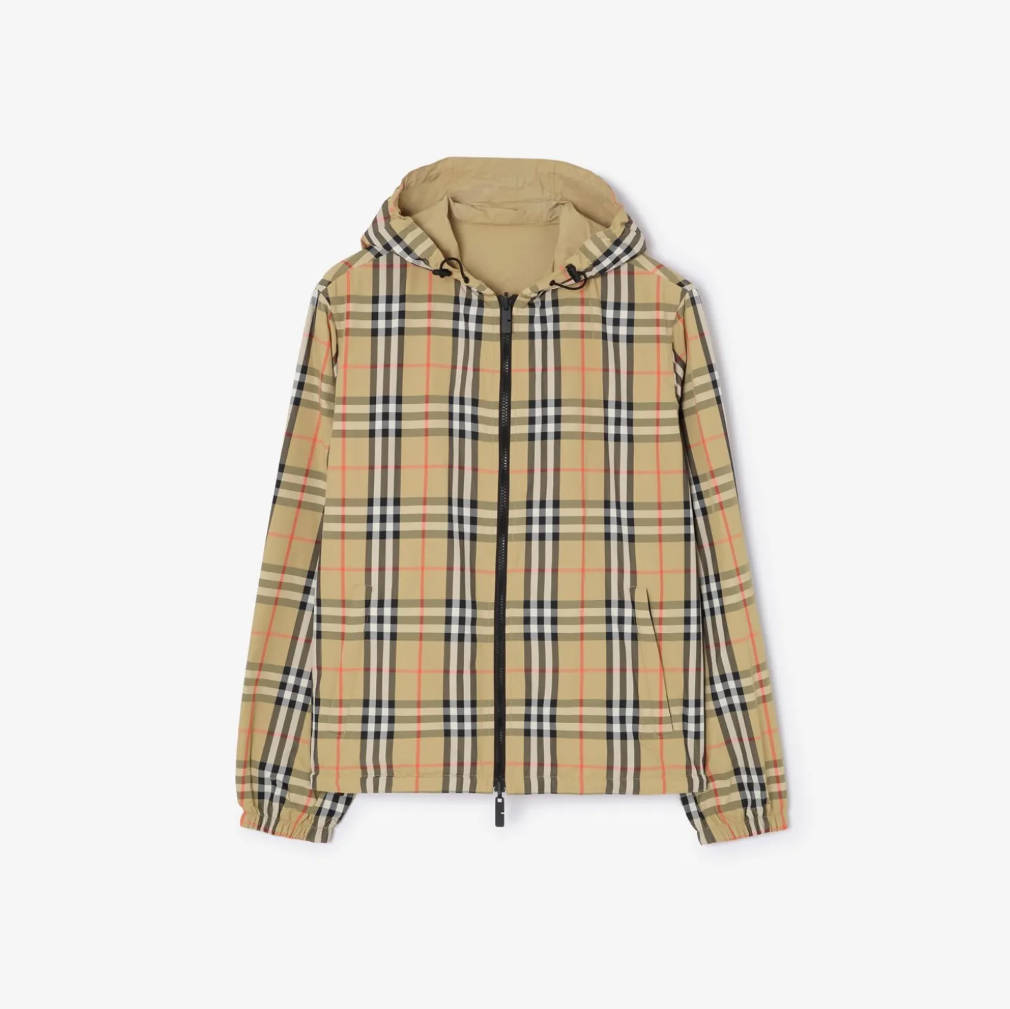 Reversible Check Newport Hooded Jacket