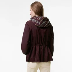 Reversible Check Nylon Hooded Jacket