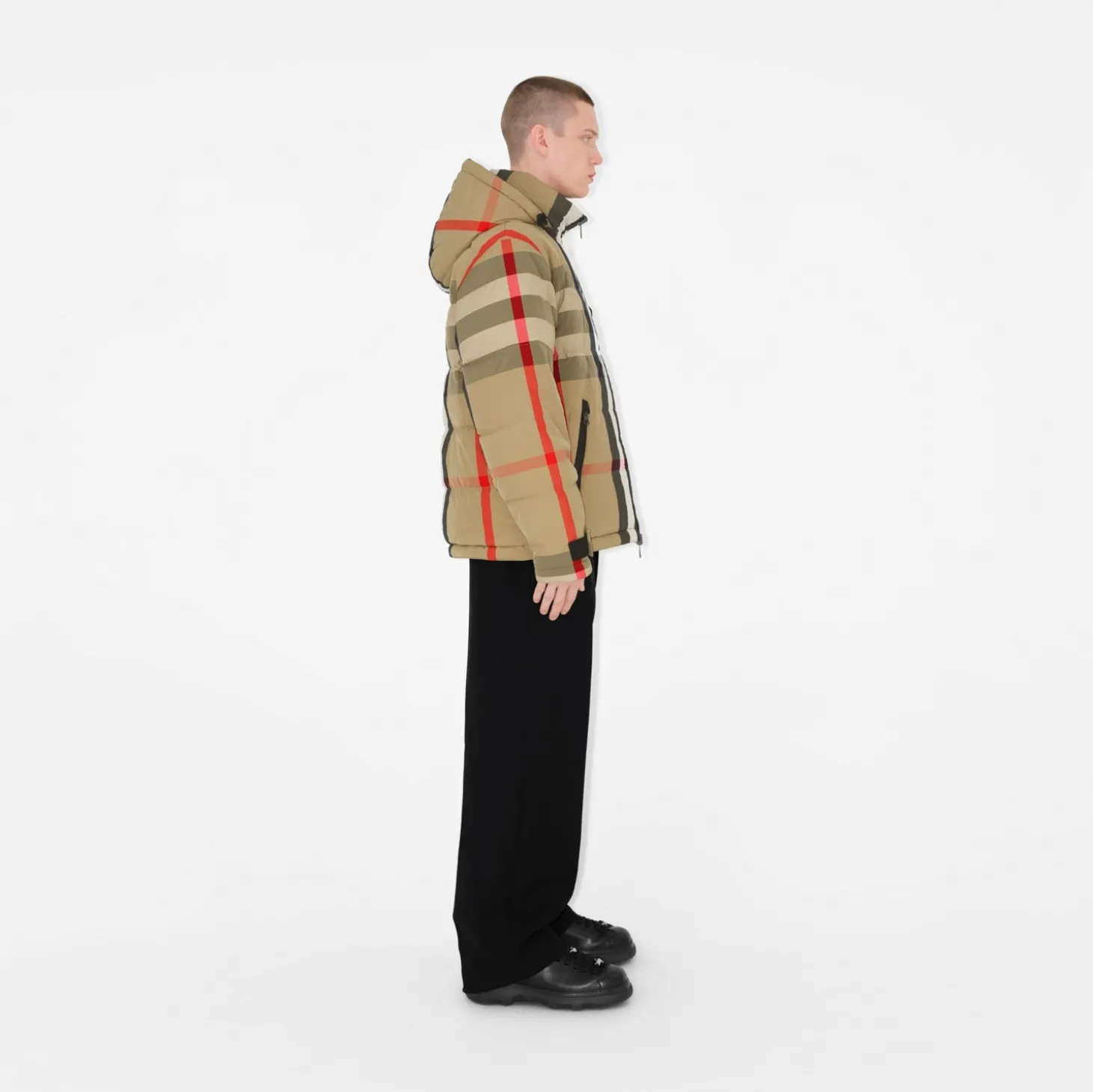 Reversible Check Puffer Jacket