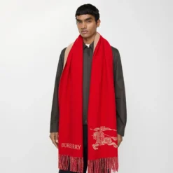 Reversible Knight Cashmere Scarf