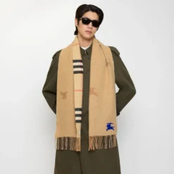 Reversible Knight Check Cashmere Scarf