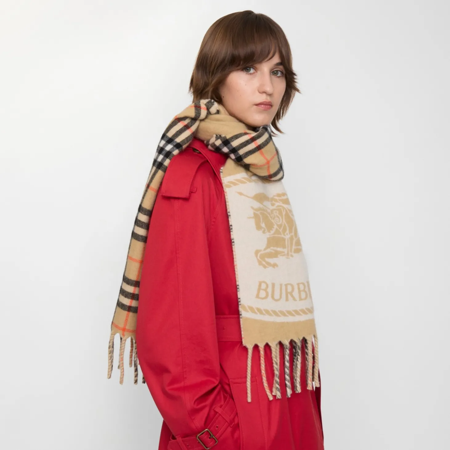 Reversible Knight Stamp Scarf