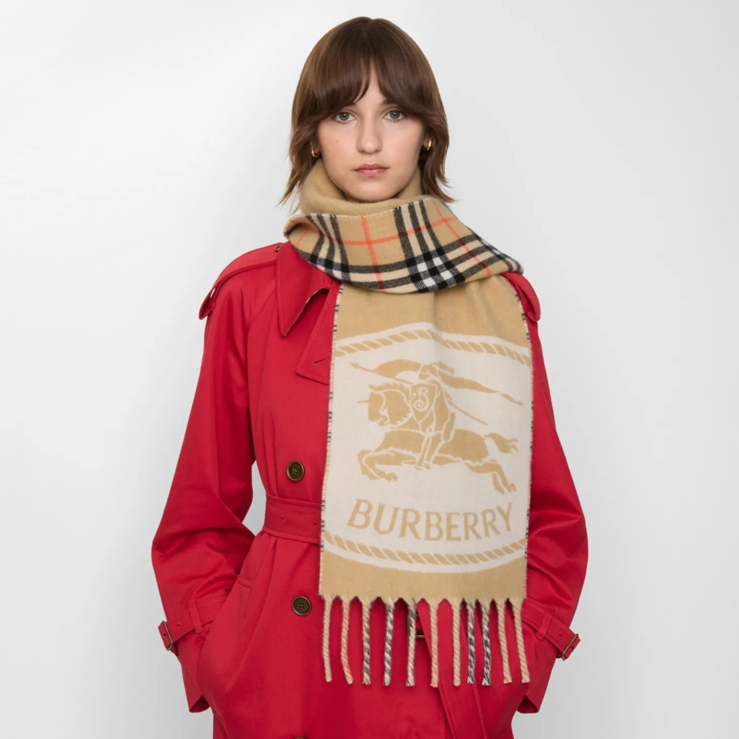 Reversible Knight Stamp Scarf