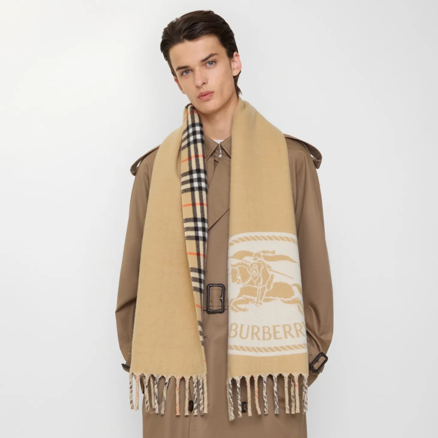 Reversible Knight Stamp Scarf