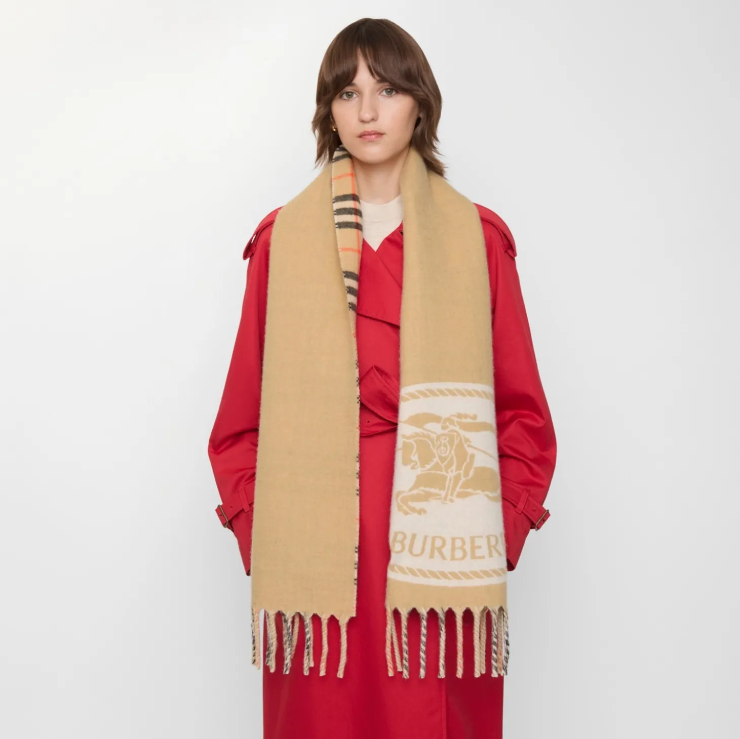 Reversible Knight Stamp Scarf