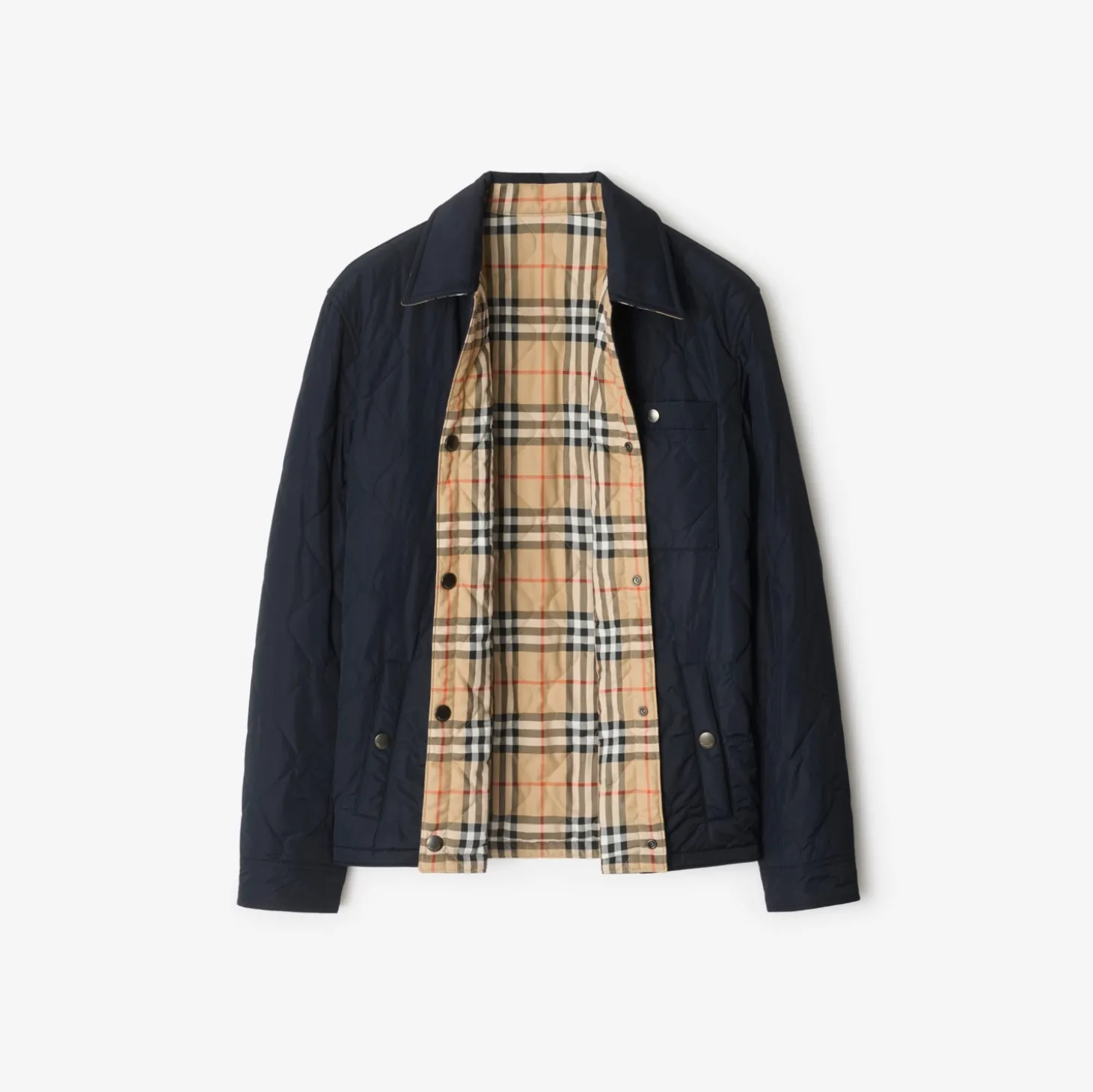 Reversible Quilted Nylon Overshirt