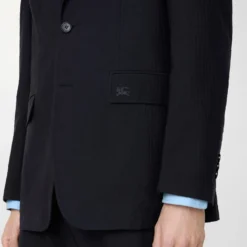 Seersucker Cotton Linen Tailored Jacket