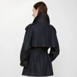 Short Denim Fitzrovia Trench Coat