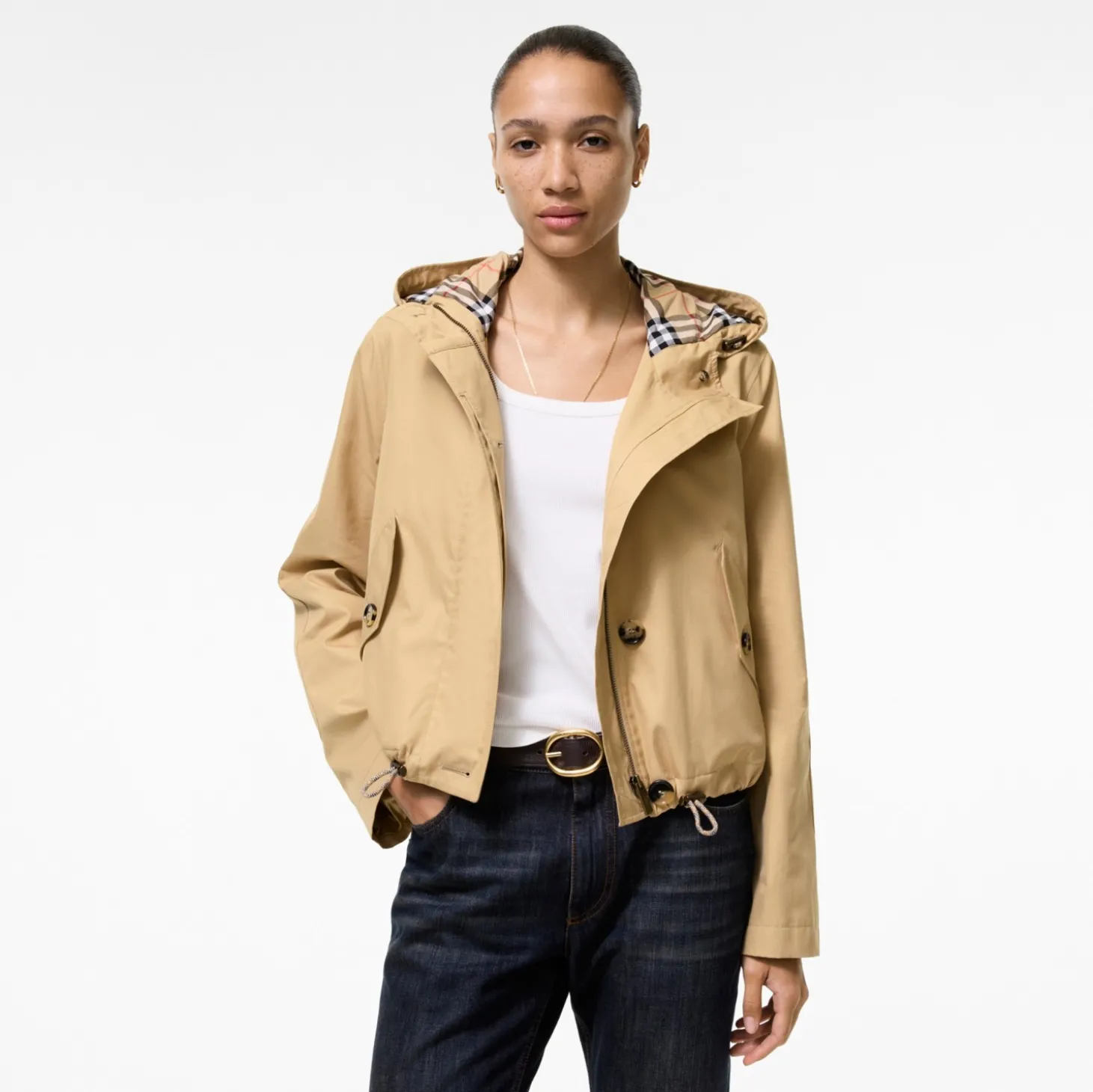 Short Gabardine Parka
