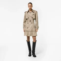 Short Gabardine Tillydrine Trench Coat