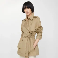 Short Lightweight Cotton Belgravia Trench Coat​