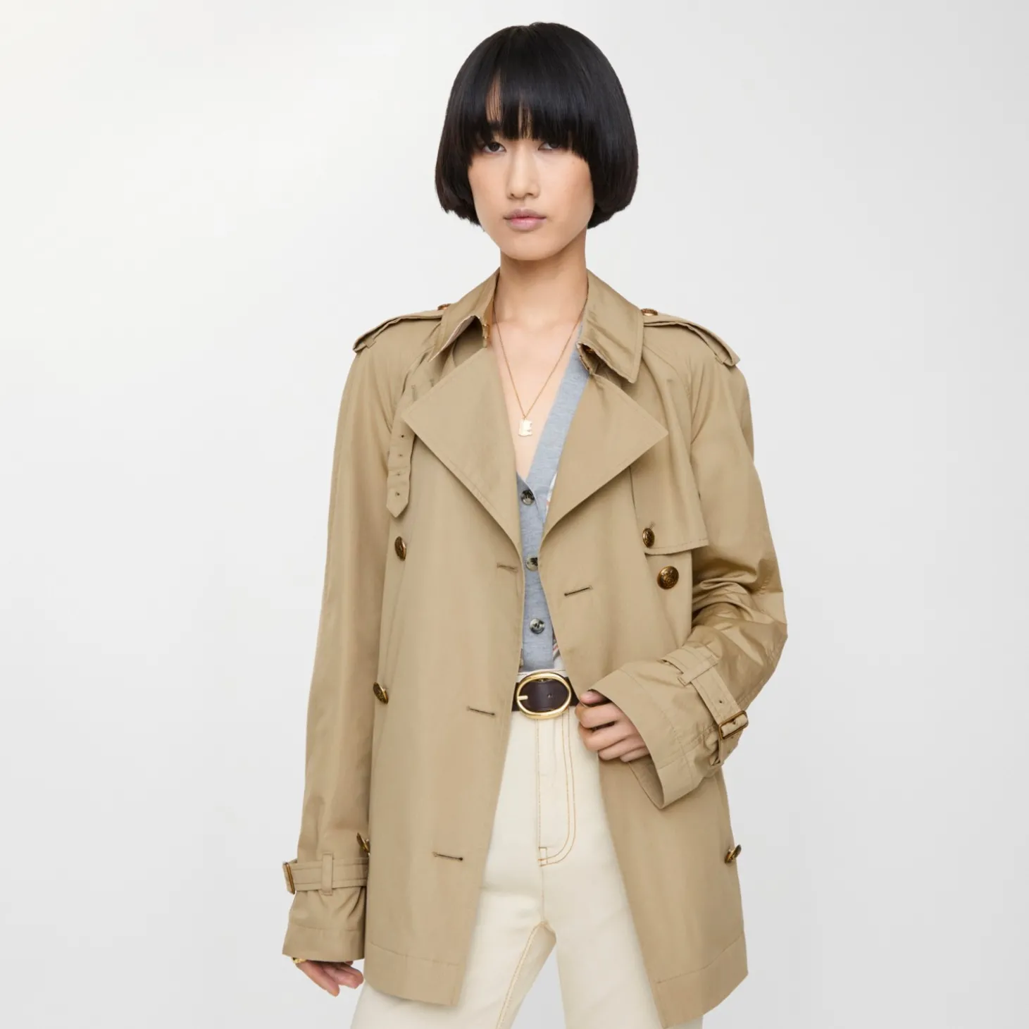 Short Lightweight Cotton Belgravia Trench Coat