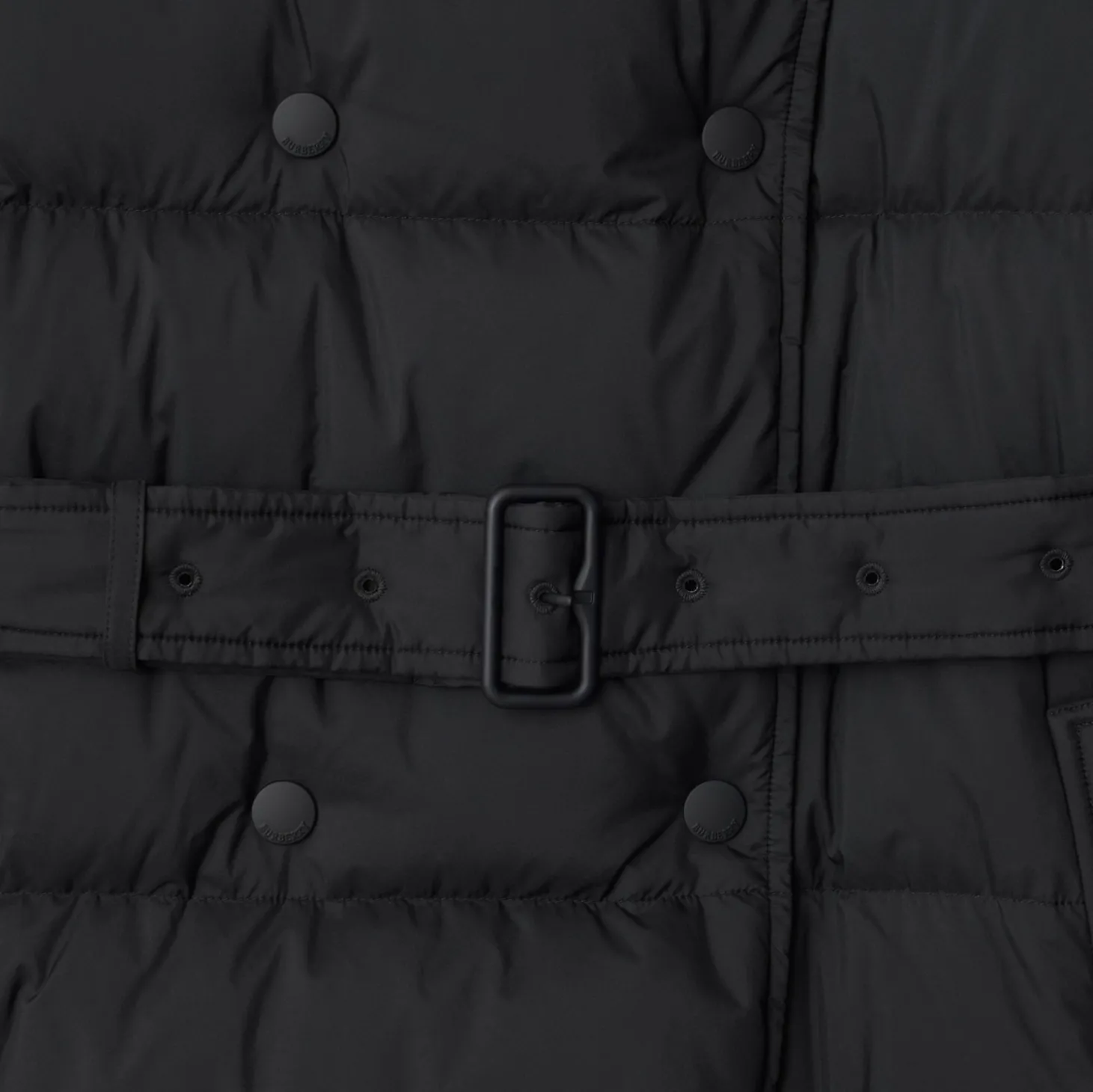 Short Nylon Hooded Puffer Coat