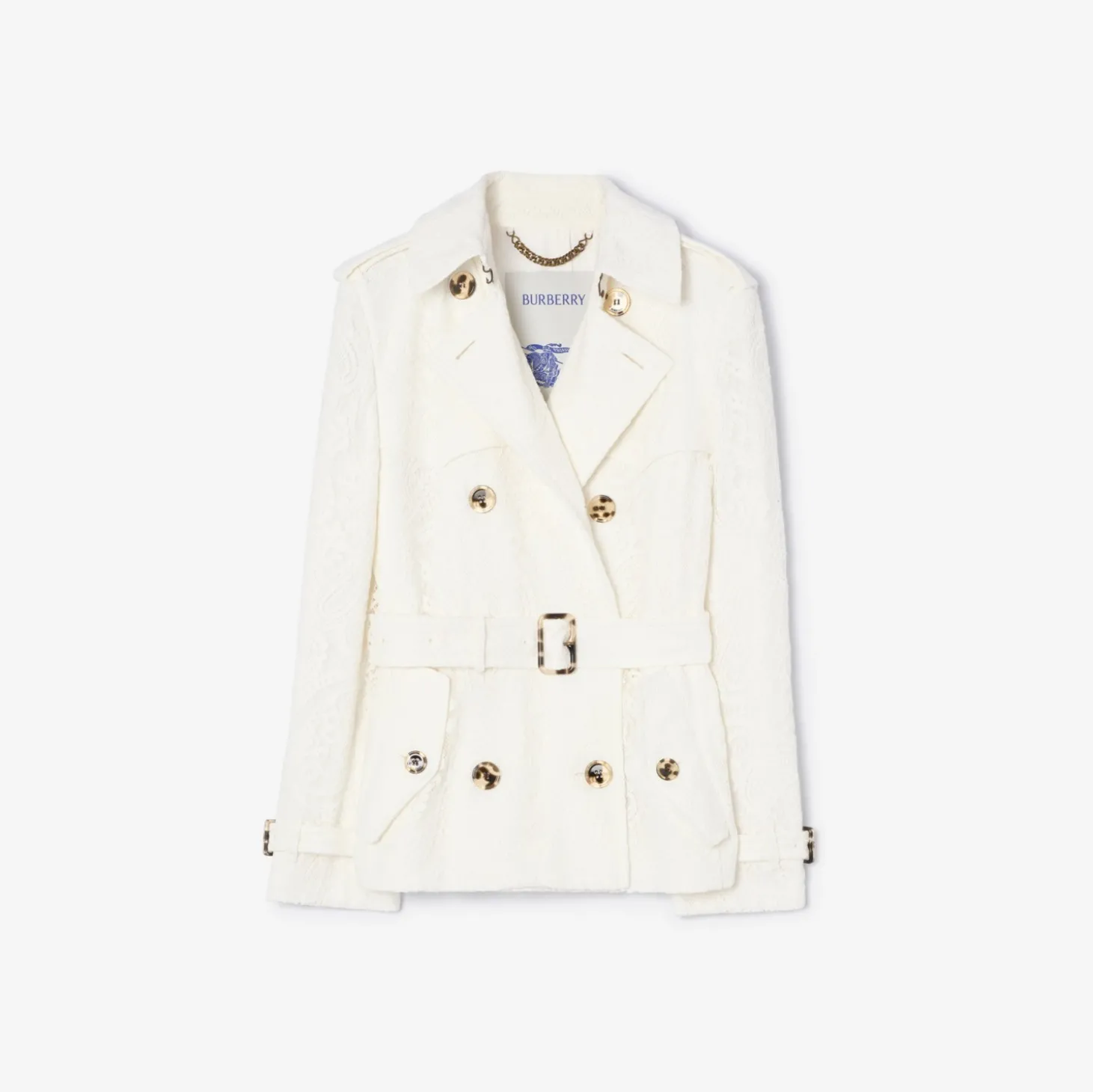 Short Paisley Lace Foxfield Trench Coat