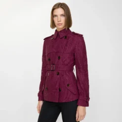 Short Paisley Lace Foxfield Trench Coat