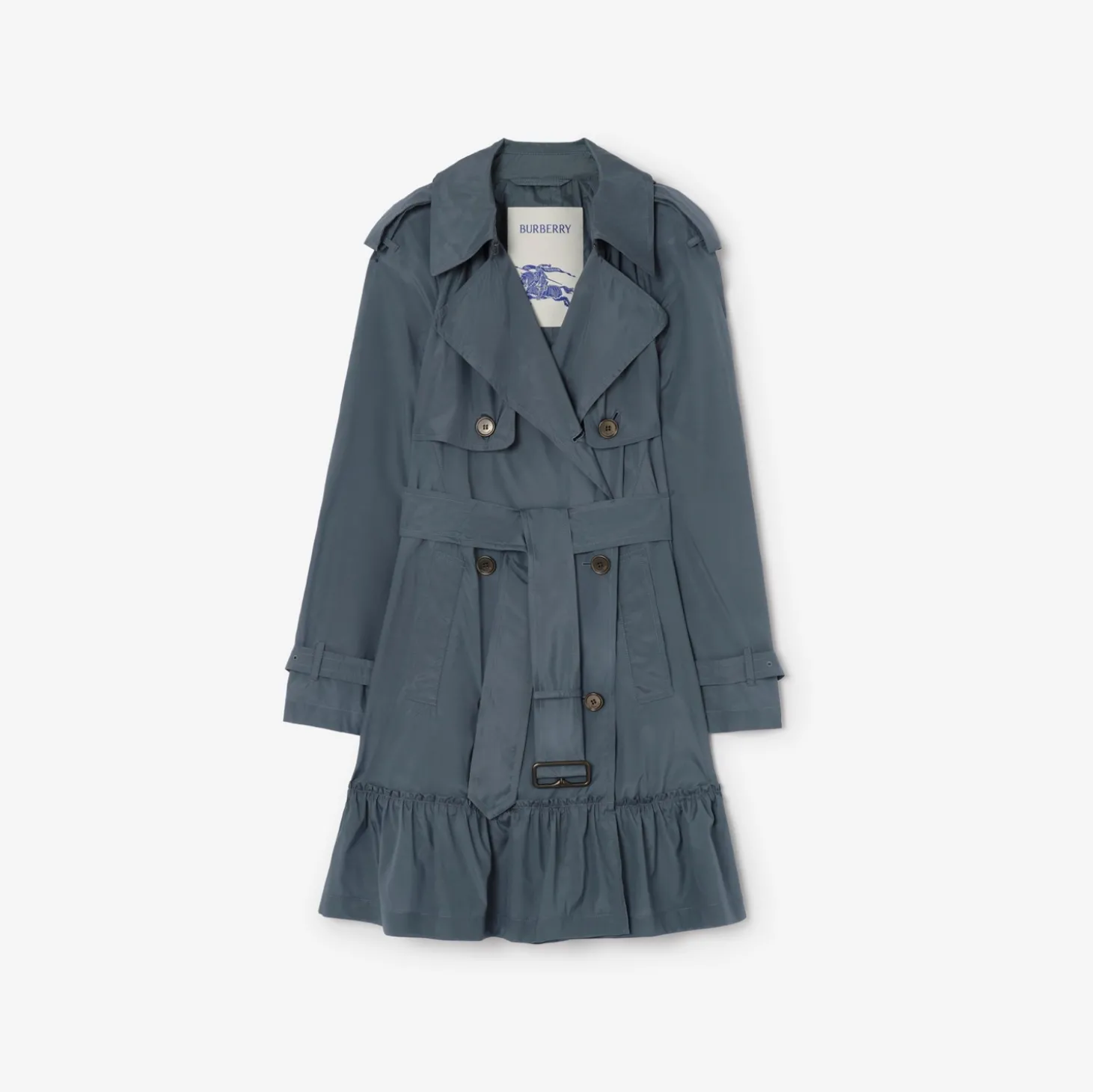 Short Silk Tillydrine Trench Coat