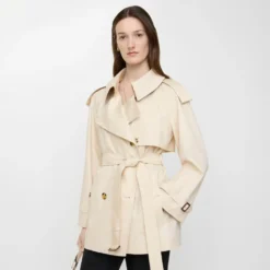 Short Tropical Gabardine Fitzrovia Trench Coat