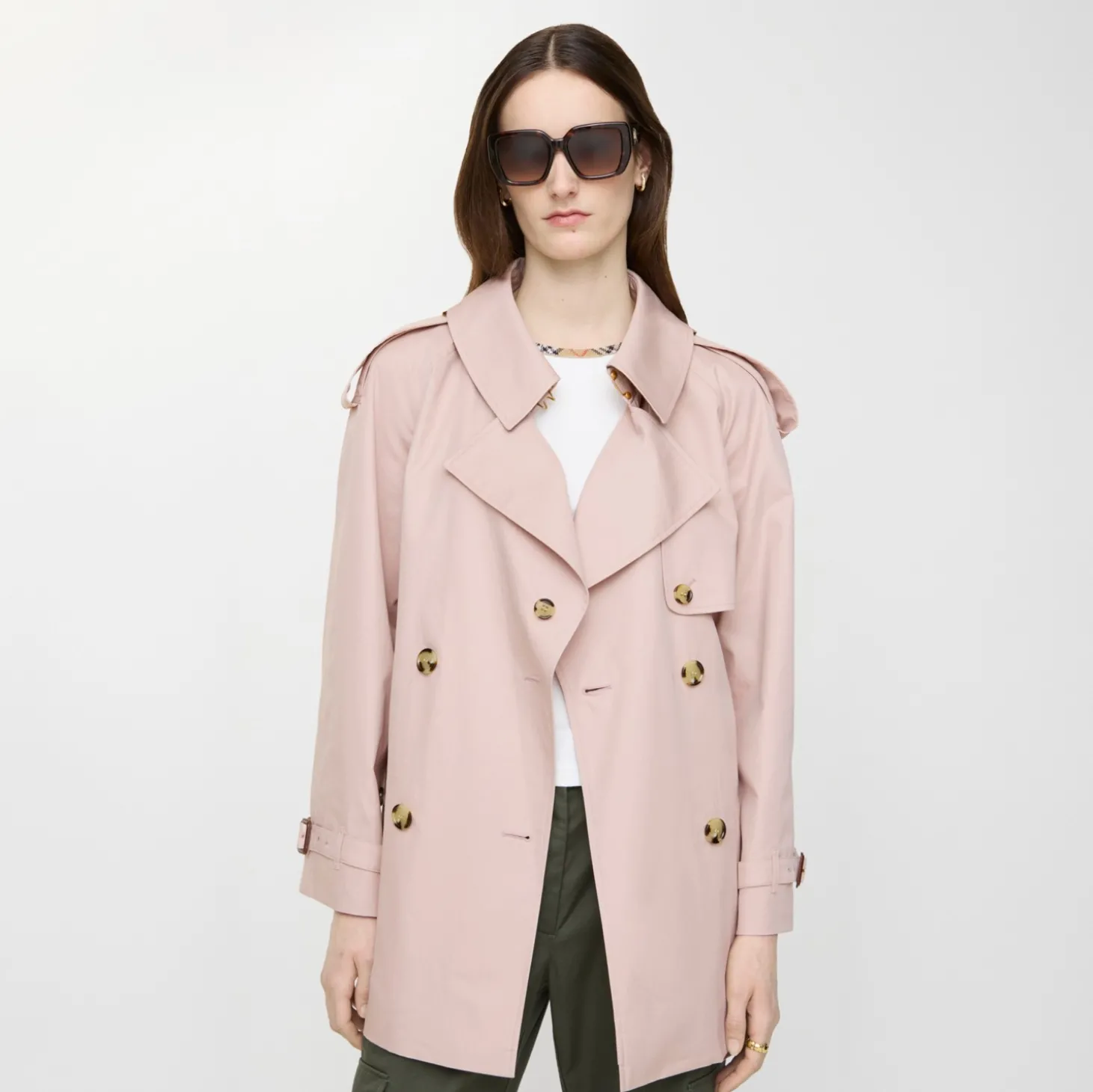 Short Tropical Gabardine Fitzrovia Trench Coat