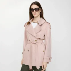 Short Tropical Gabardine Fitzrovia Trench Coat