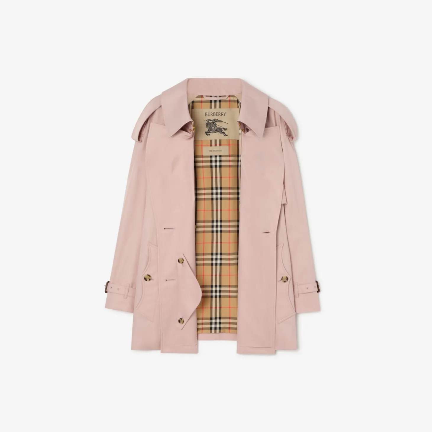 Short Tropical Gabardine Fitzrovia Trench Coat
