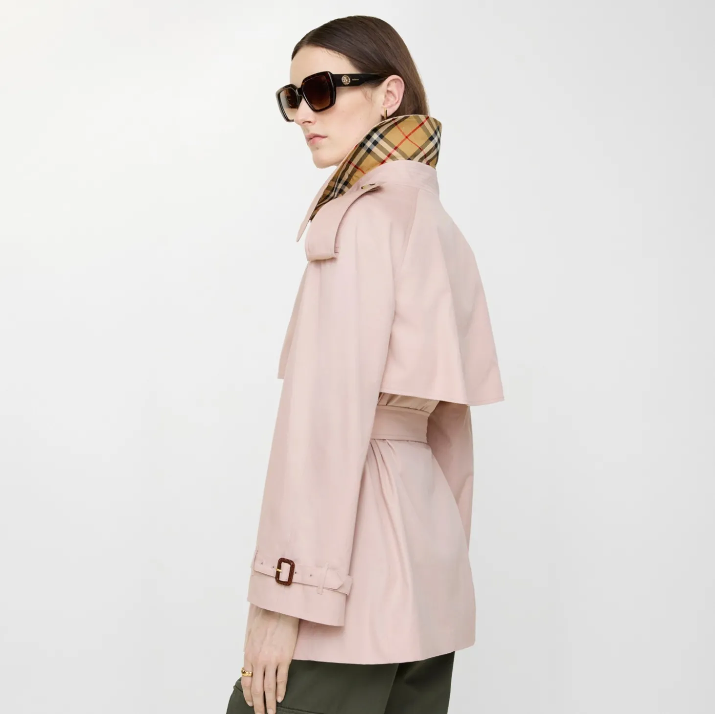 Short Tropical Gabardine Fitzrovia Trench Coat