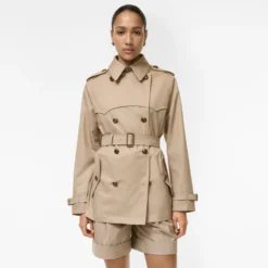 Short Tropical Gabardine Foxfield Trench Coat