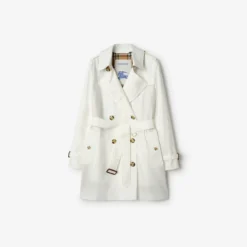 Short Tropical Gabardine Kensington Trench Coat